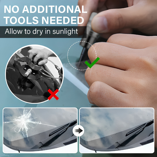 Brixtonel GlassFix — Windshield Chip & Crack Repair Kit
