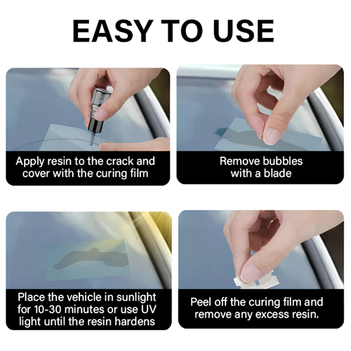 Brixtonel GlassFix — Windshield Chip & Crack Repair Kit